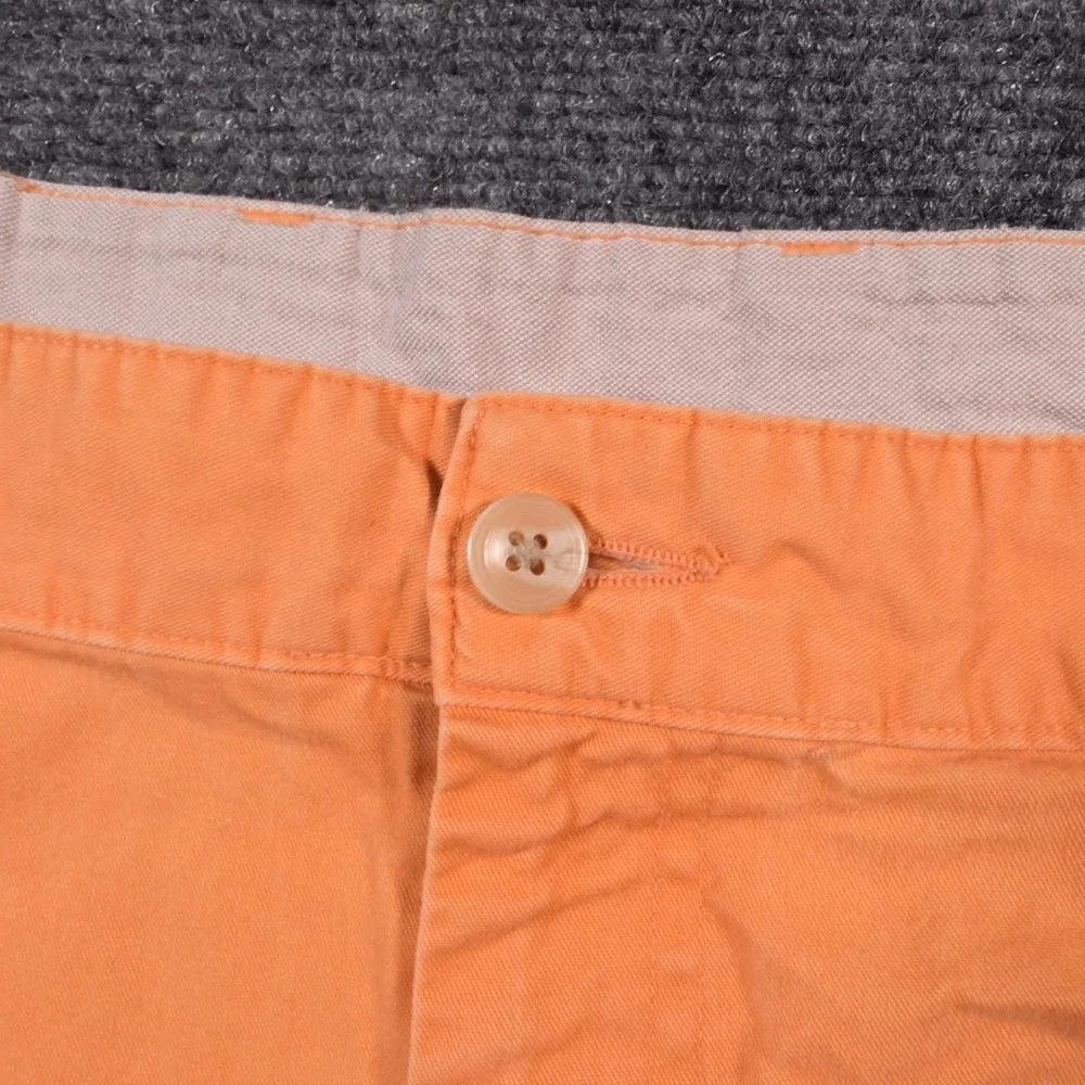 Bills Khakis Parker Shorts Mens 42 Orange Standard Fit Chino Flat Front USA Made
